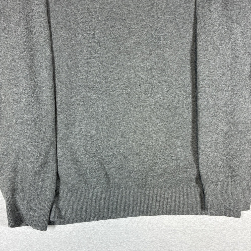 Criquet 1/4 Zip Pullover Men‎ XL Gray Cotton Made In Peru Preppy Golf Heavy Soft - Picture 11 of 15